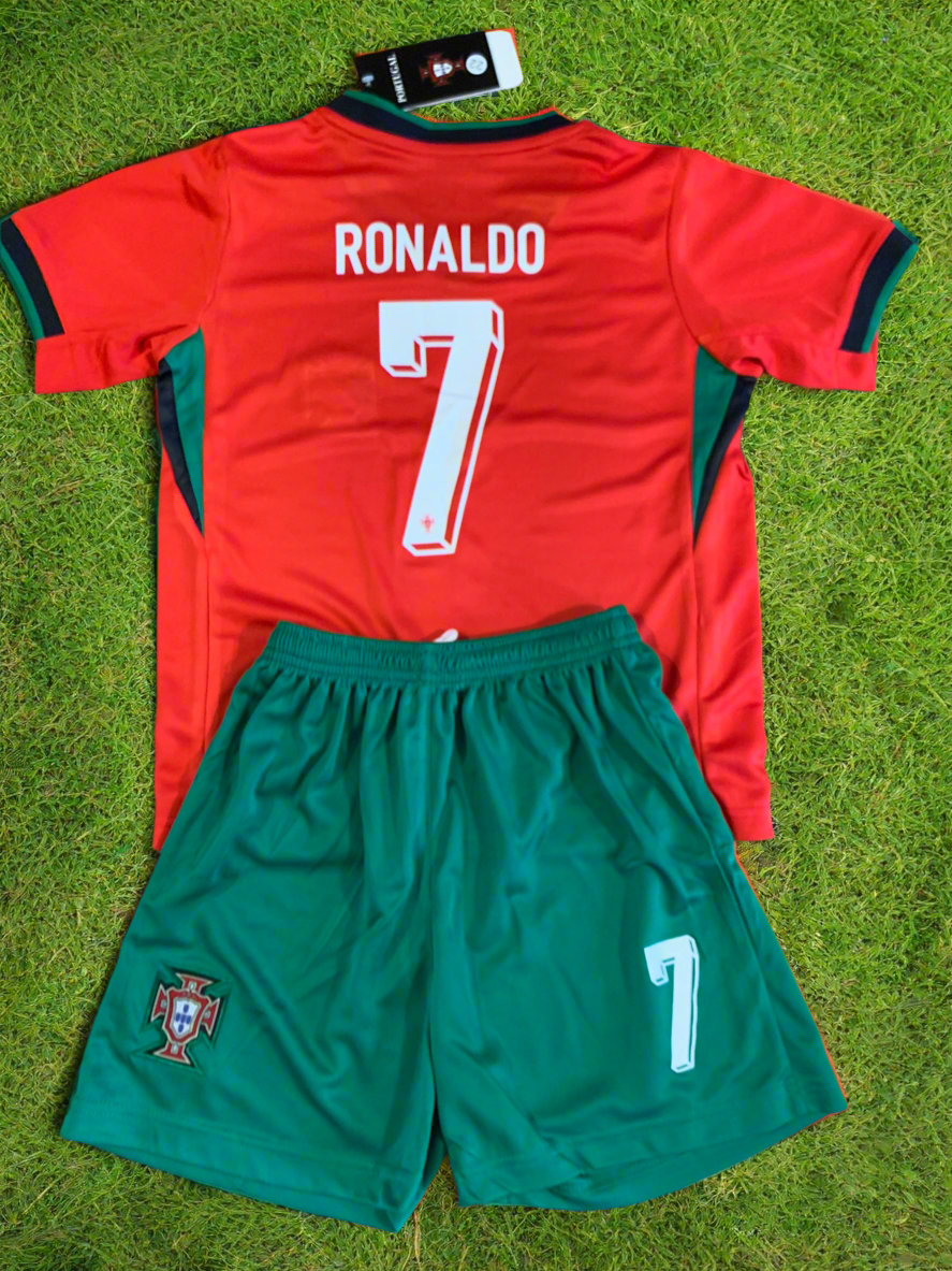 Ronaldo Portugal Kids Jersey Kit - 2 Piece Set