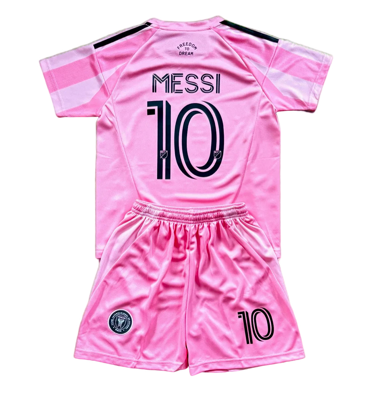 Pink Lionel Messi Kids Soccer Jersey - Set of 2