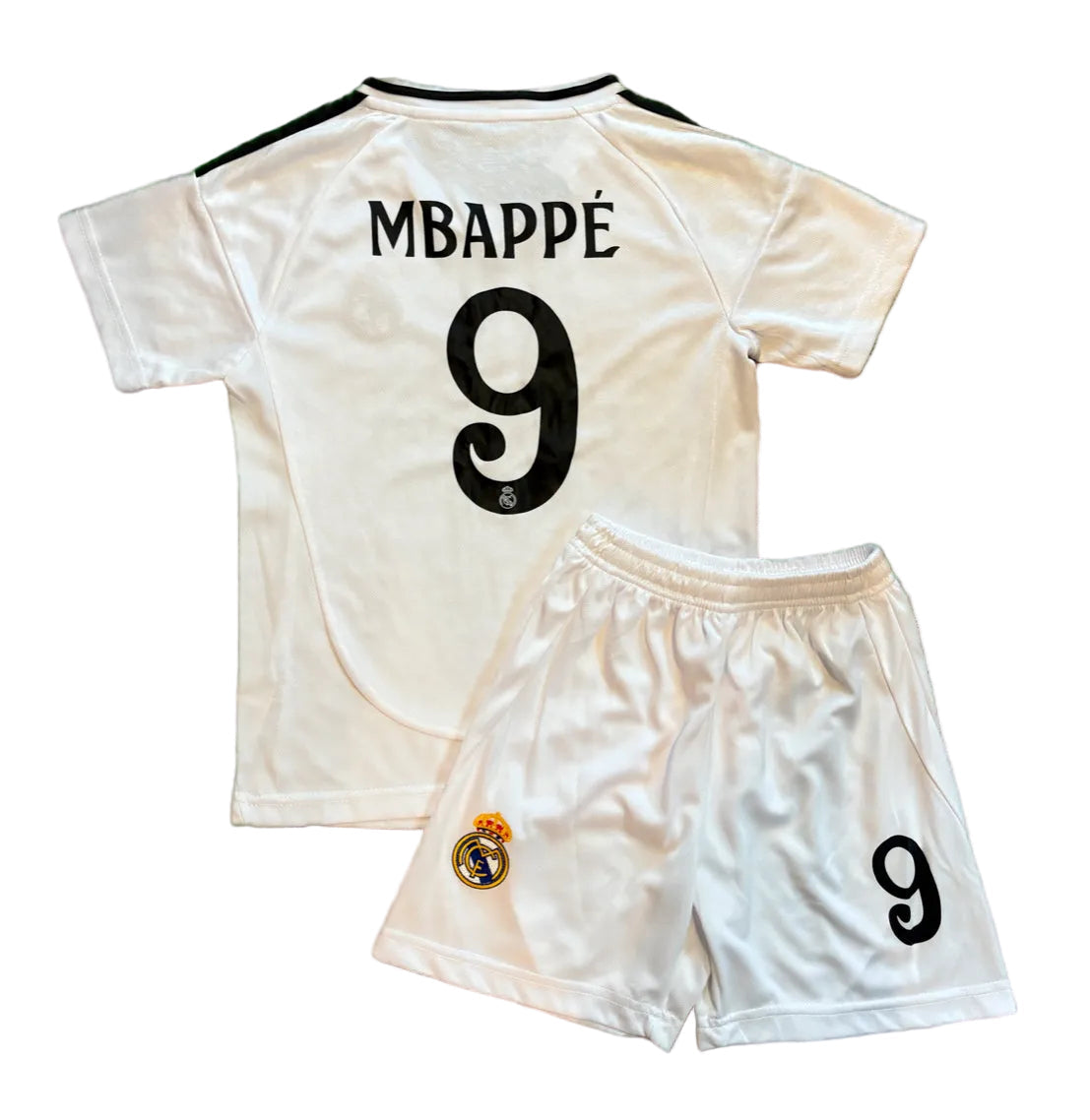 Kylian Mbappe Real Madrid Youth Jersey | White Kids Kit