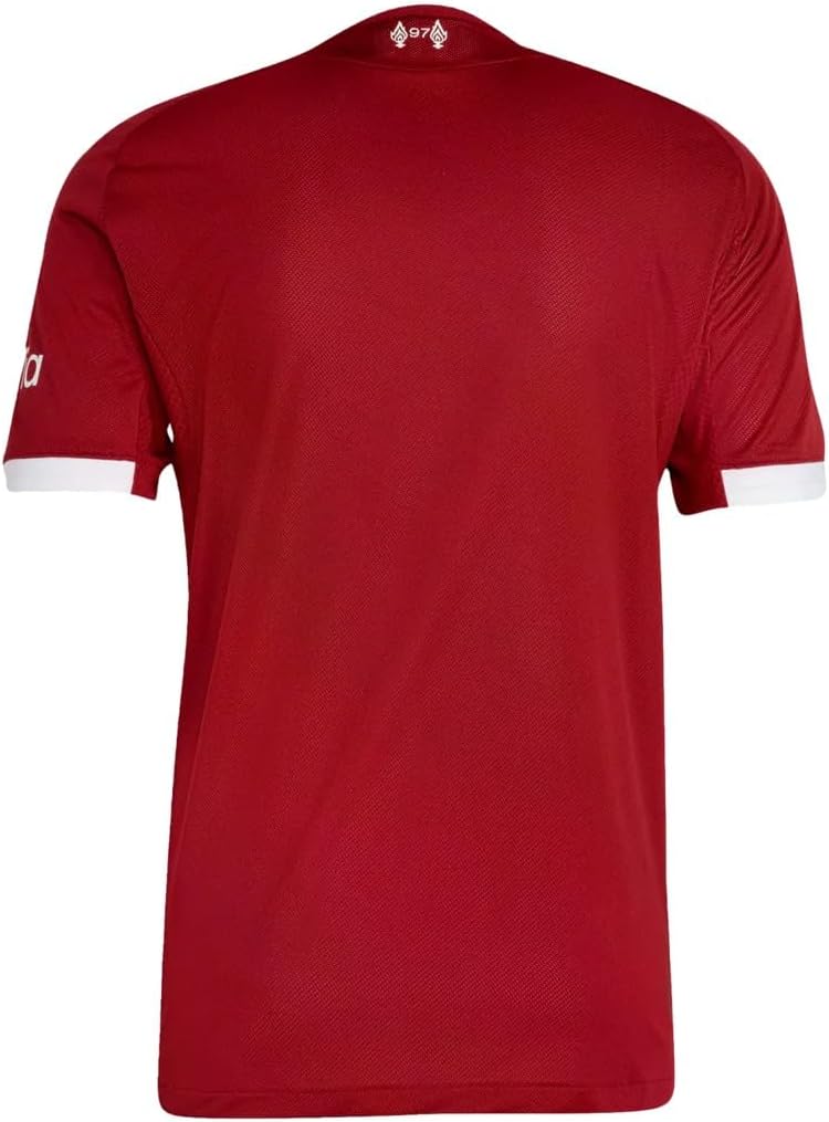 adidas Liverpool FC 25/26 Men's Home Authentic Jersey (US, Alpha, Medium, Regular, Regular, Strawberry Red)