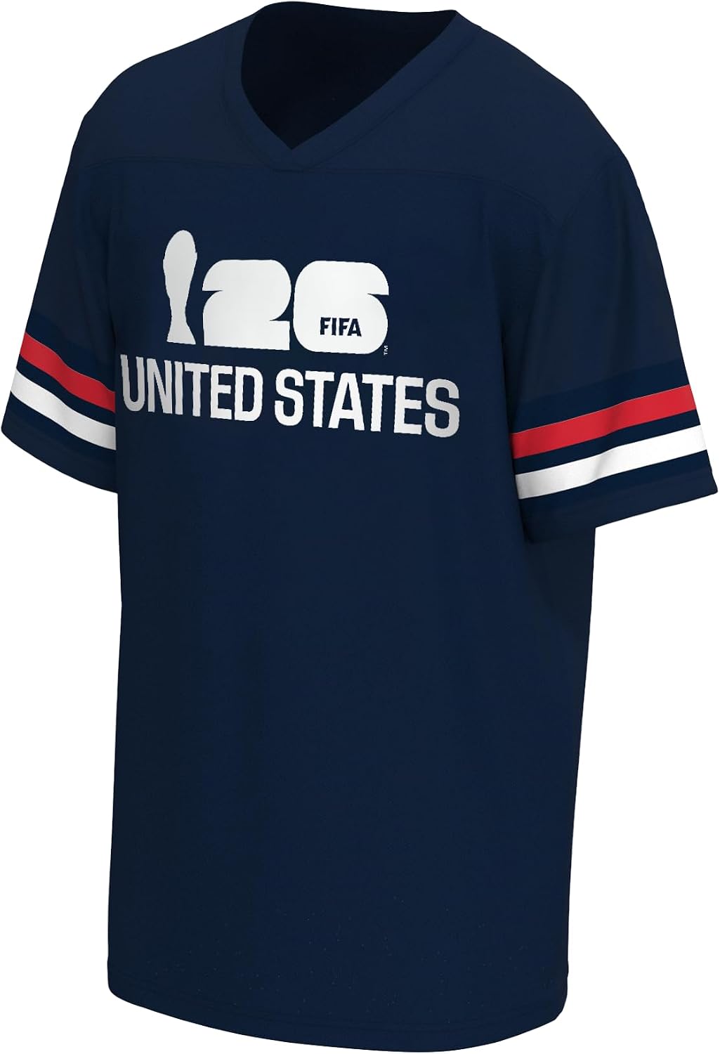 Outerstuff FIFA World Cup 2026 Mens Short Sleeve V-Neck Football Jersey