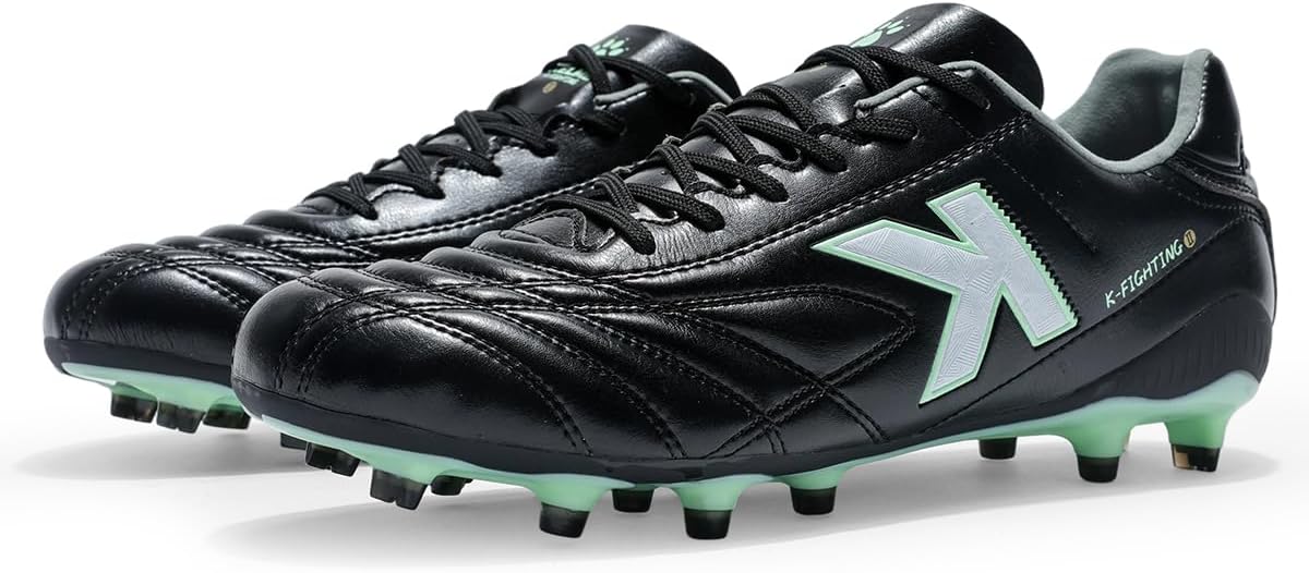 KELME Men's Soccer Cleats, Firm/Artificial Ground Shoes, for Outdoor Football Rugby Baseball Lightweight