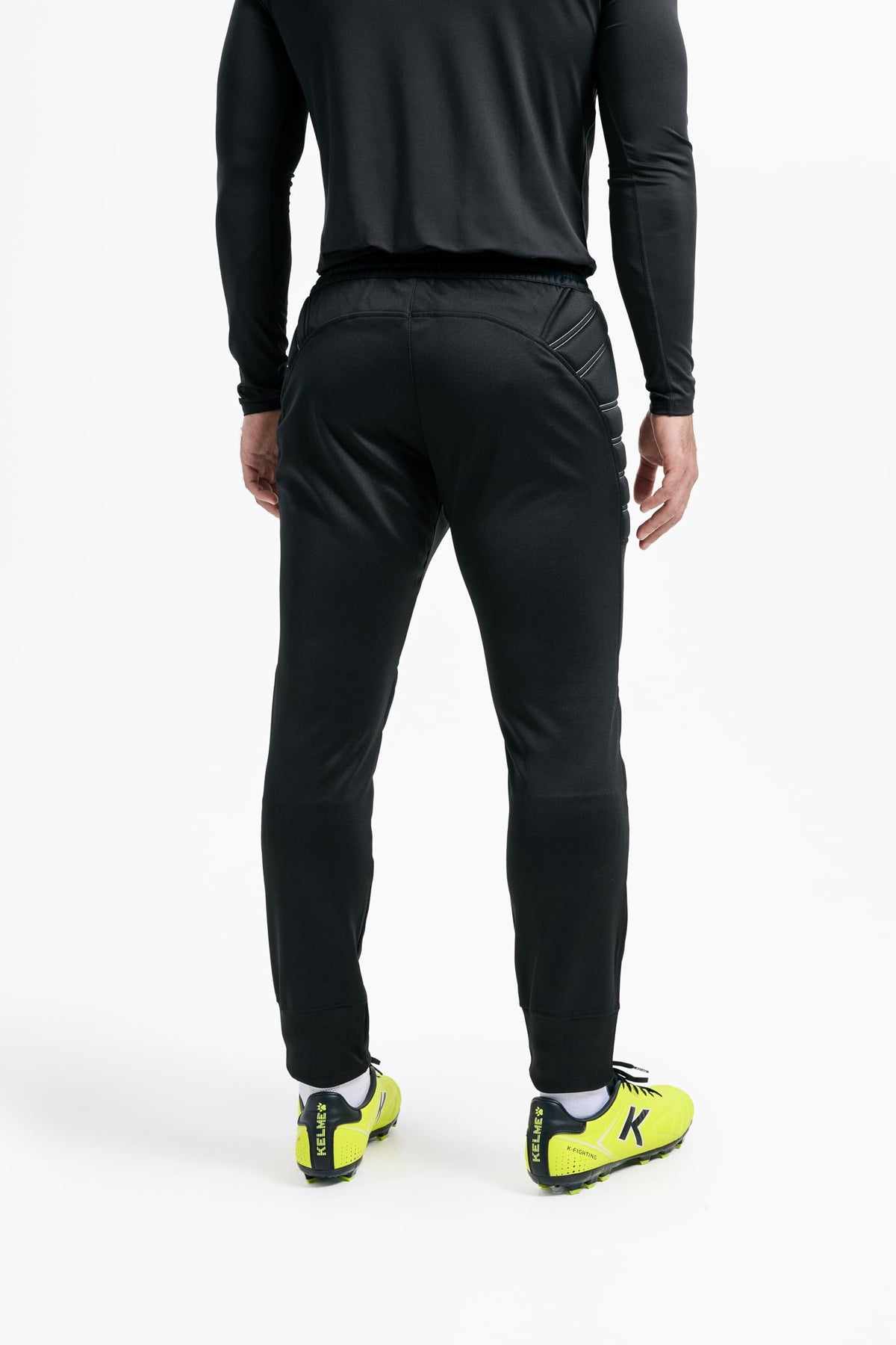 KELME Men's Soccer Goalkeeper Padded Sport Pants Knee Protection