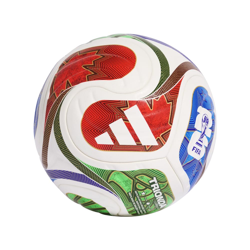 adidas World Cup 2026 Competition Ball - Inspired by la Ola Wave Design, Seamless Surface for Precision and Stability, FIFA Quality Pro