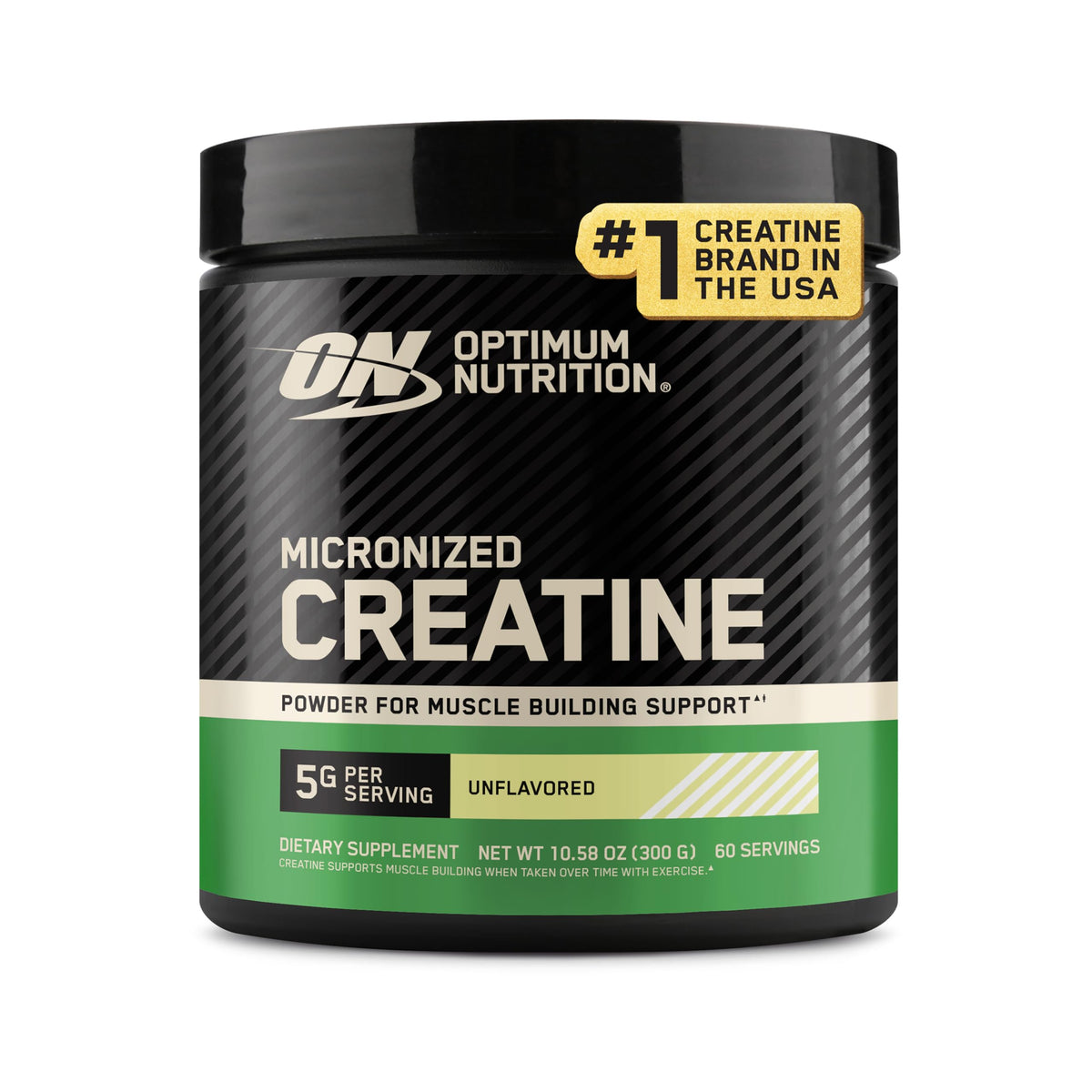 Optimum Nutrition Creatine Monohydrate Powder, Unflavored, 1.32 LB