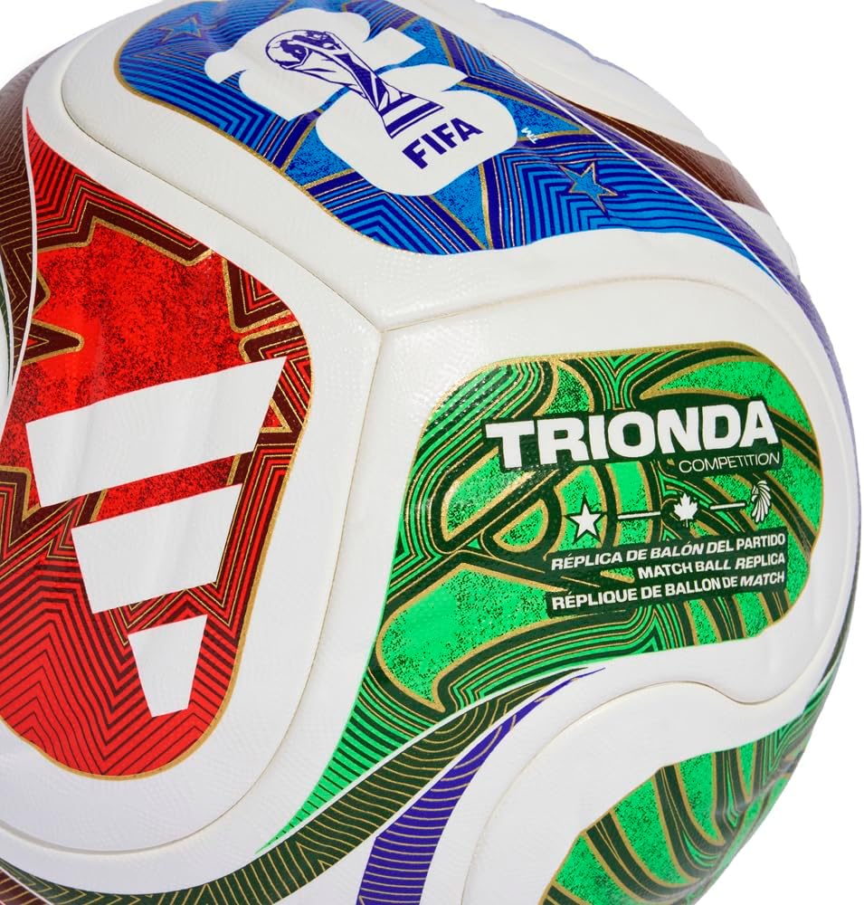 adidas World Cup 2026 Competition Ball - Inspired by la Ola Wave Design, Seamless Surface for Precision and Stability, FIFA Quality Pro