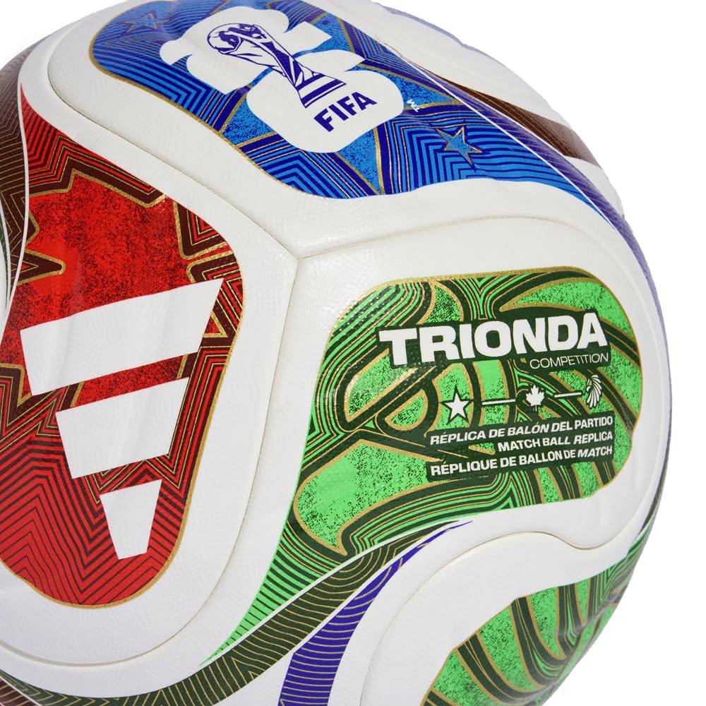 adidas World Cup 2026 Competition Ball - Inspired by la Ola Wave Design, Seamless Surface for Precision and Stability, FIFA Quality Pro
