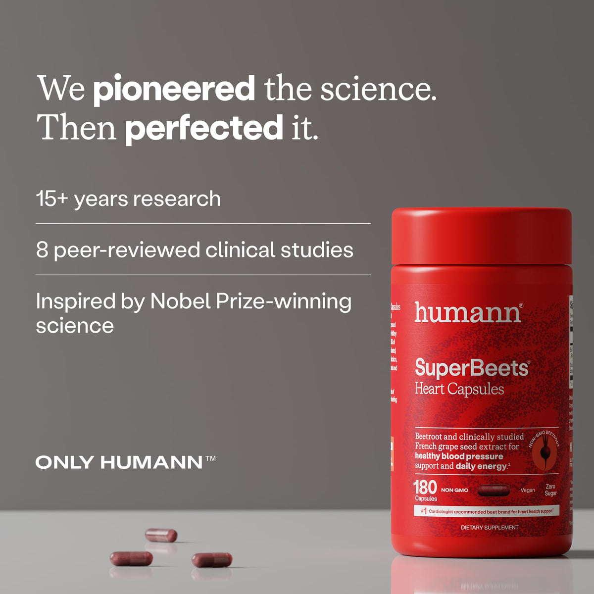 HumanN SuperBeets Beet Root Capsules Quick Release 1000mg, 90 Ct
