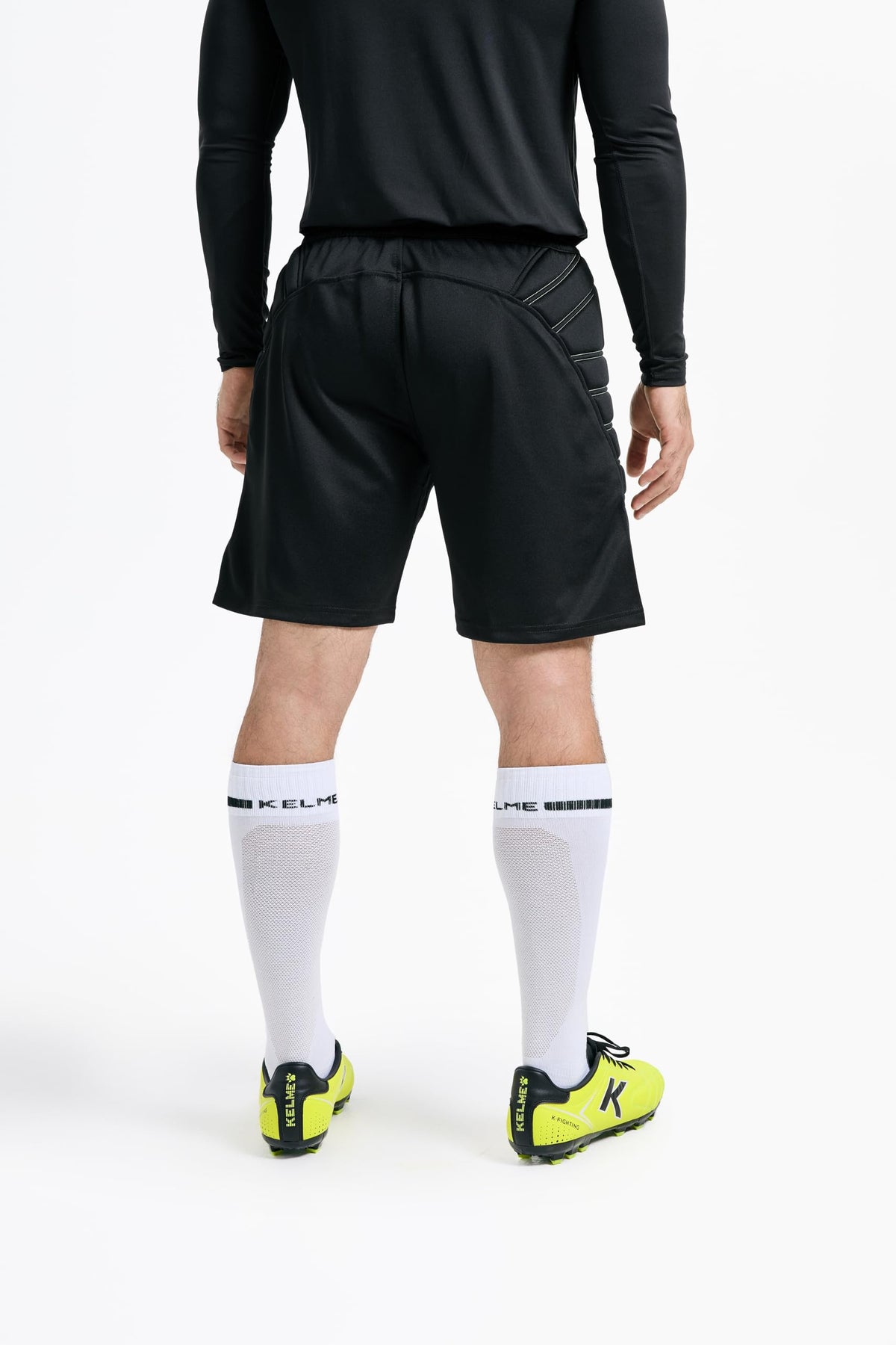 KELME Men's Soccer Goalkeeper Padded Sport Pants Knee Protection