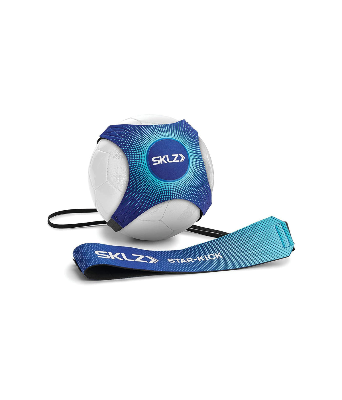 SKLZ Star-Kick Solo Soccer Trainer | Hands-Free Kicking and Passing Practice | Adjustable Cord and Waistband | Multiple Ball Sizes | Youth Players |Perfect for Enhancing Ball Control Skills