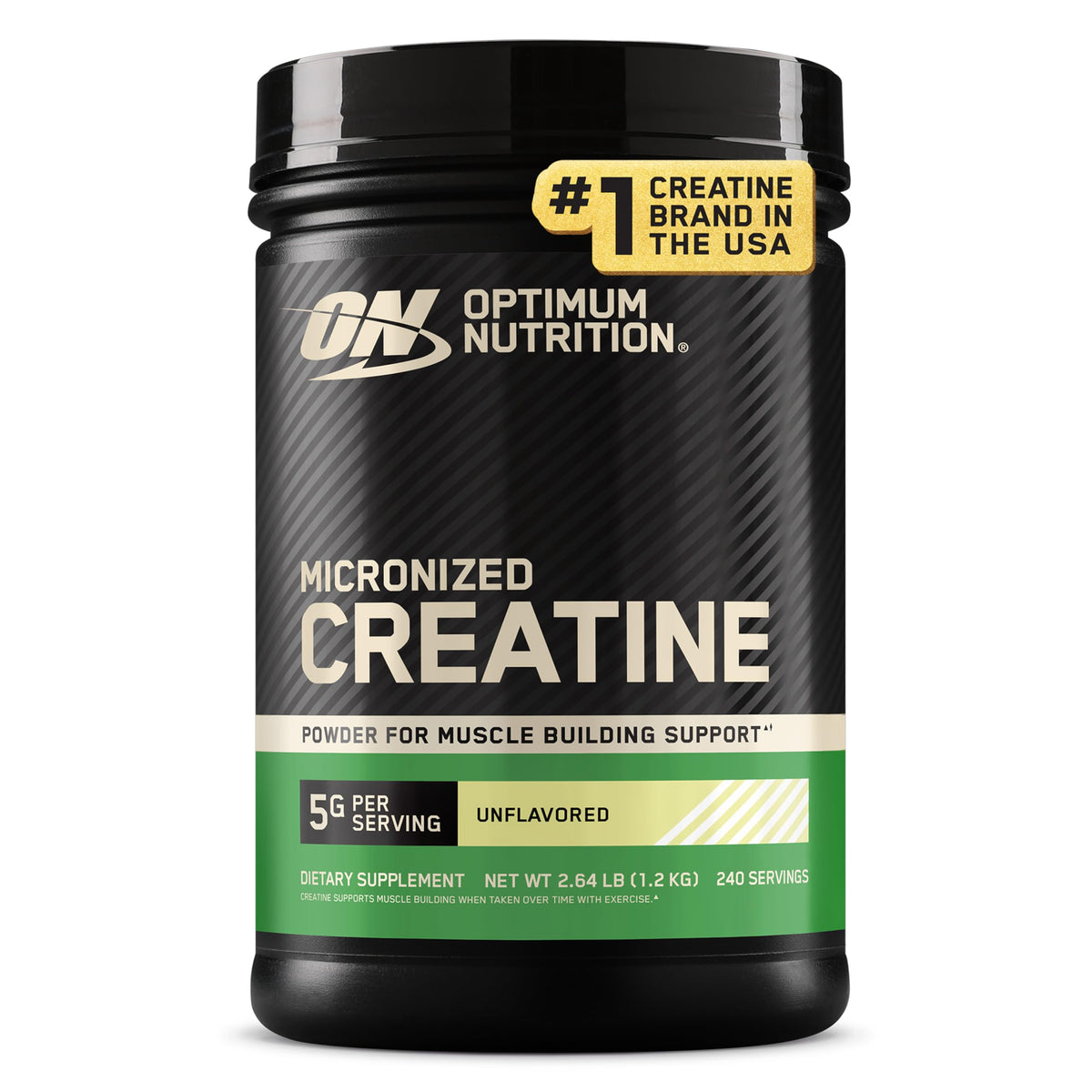 Optimum Nutrition Creatine Monohydrate Powder, Unflavored, 1.32 LB