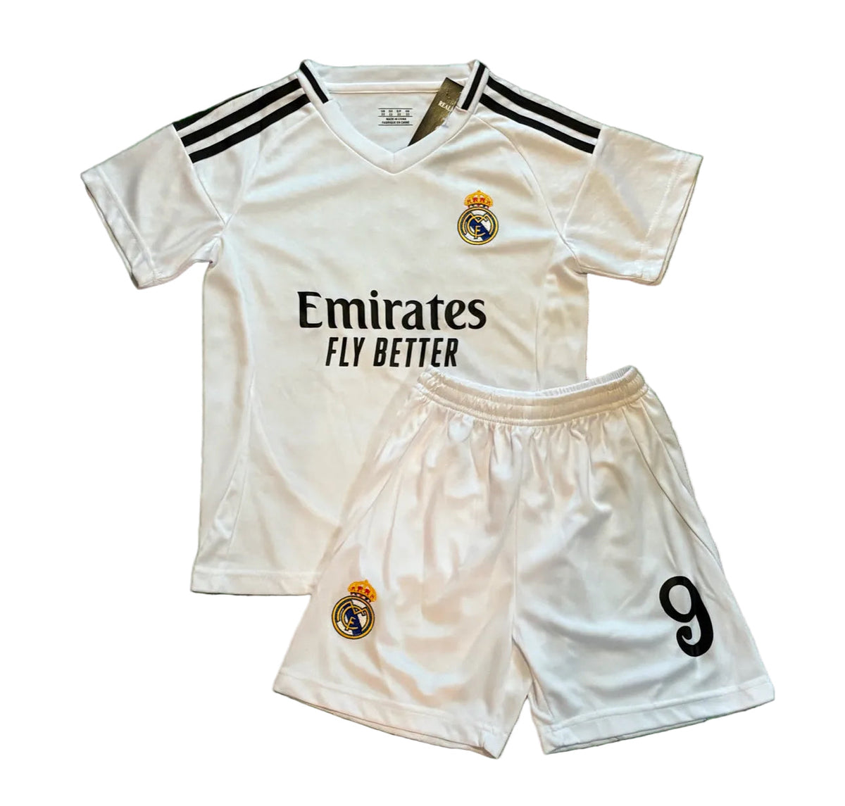 Kylian Mbappe Real Madrid Youth Jersey | White Kids Kit