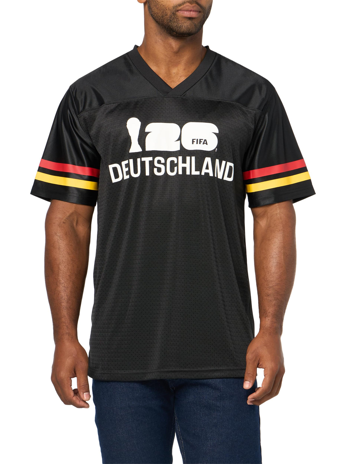 Outerstuff FIFA World Cup 2026 Mens Short Sleeve V-Neck Football Jersey