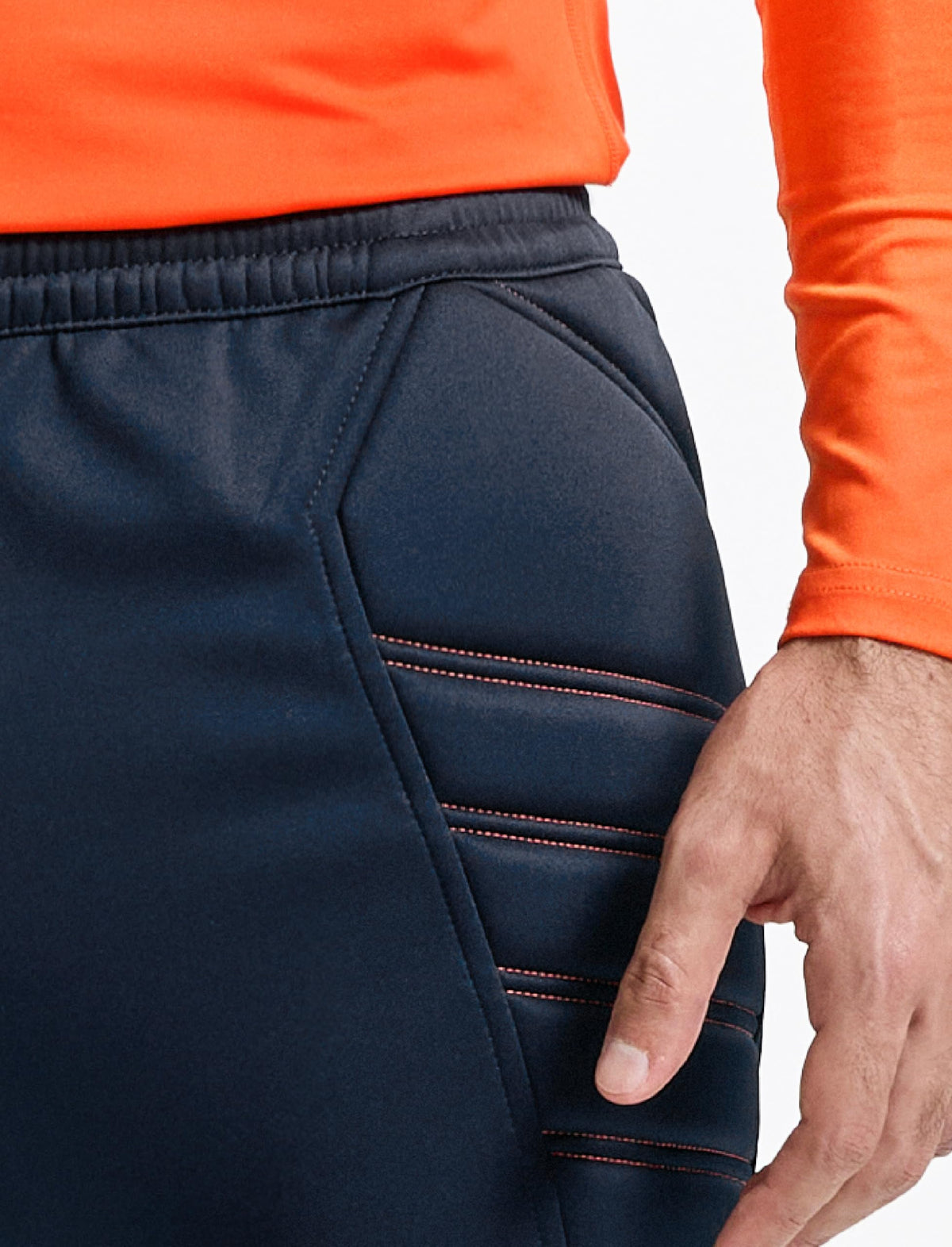 KELME Men's Soccer Goalkeeper Padded Sport Pants Knee Protection