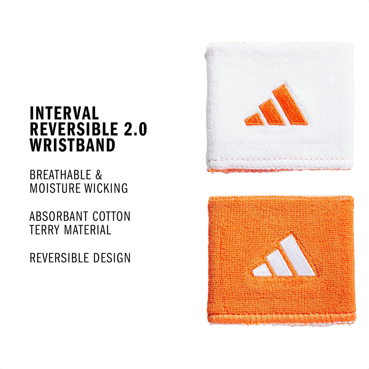 adidas Interval Reversible Wristband