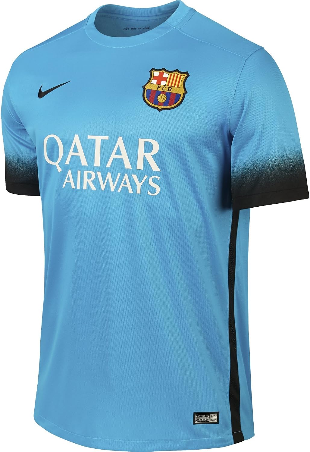 Nike Mens Barcelona Stadium Jersey, LT CURRENT BLUE, X-Large