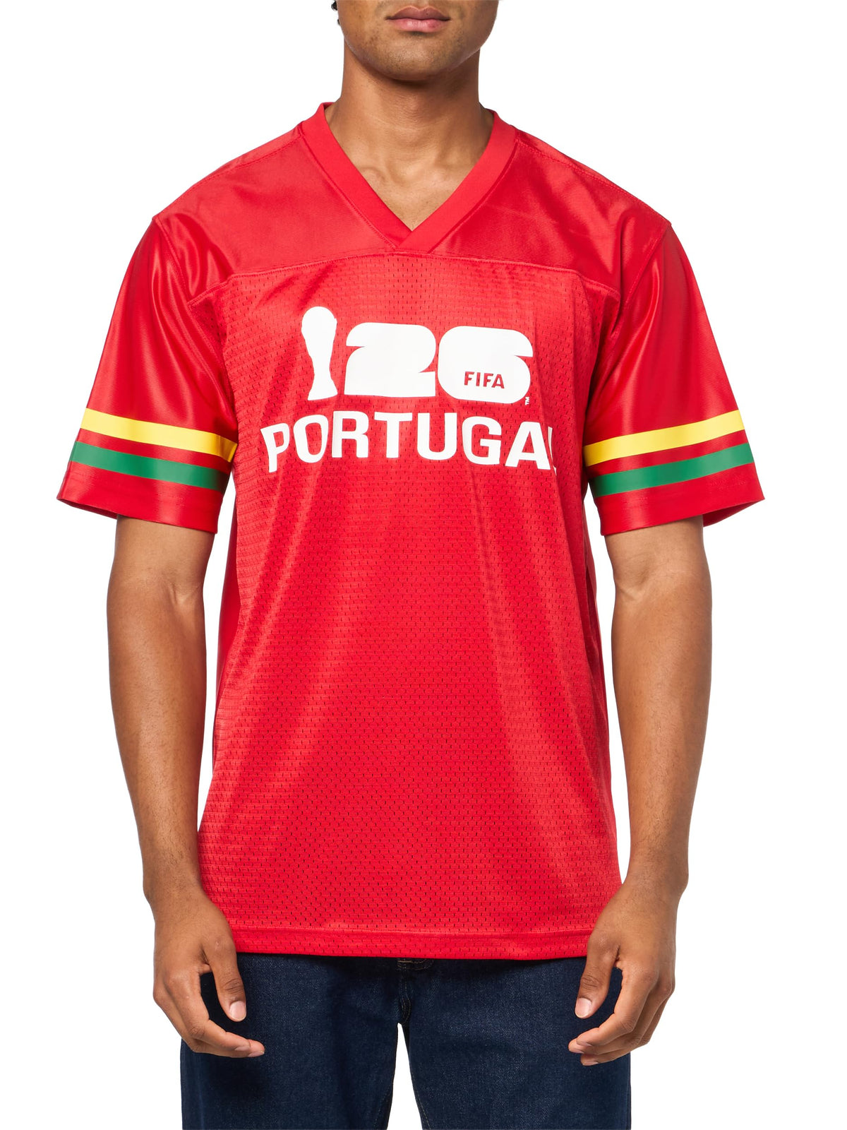 Outerstuff FIFA World Cup 2026 Mens Short Sleeve V-Neck Football Jersey
