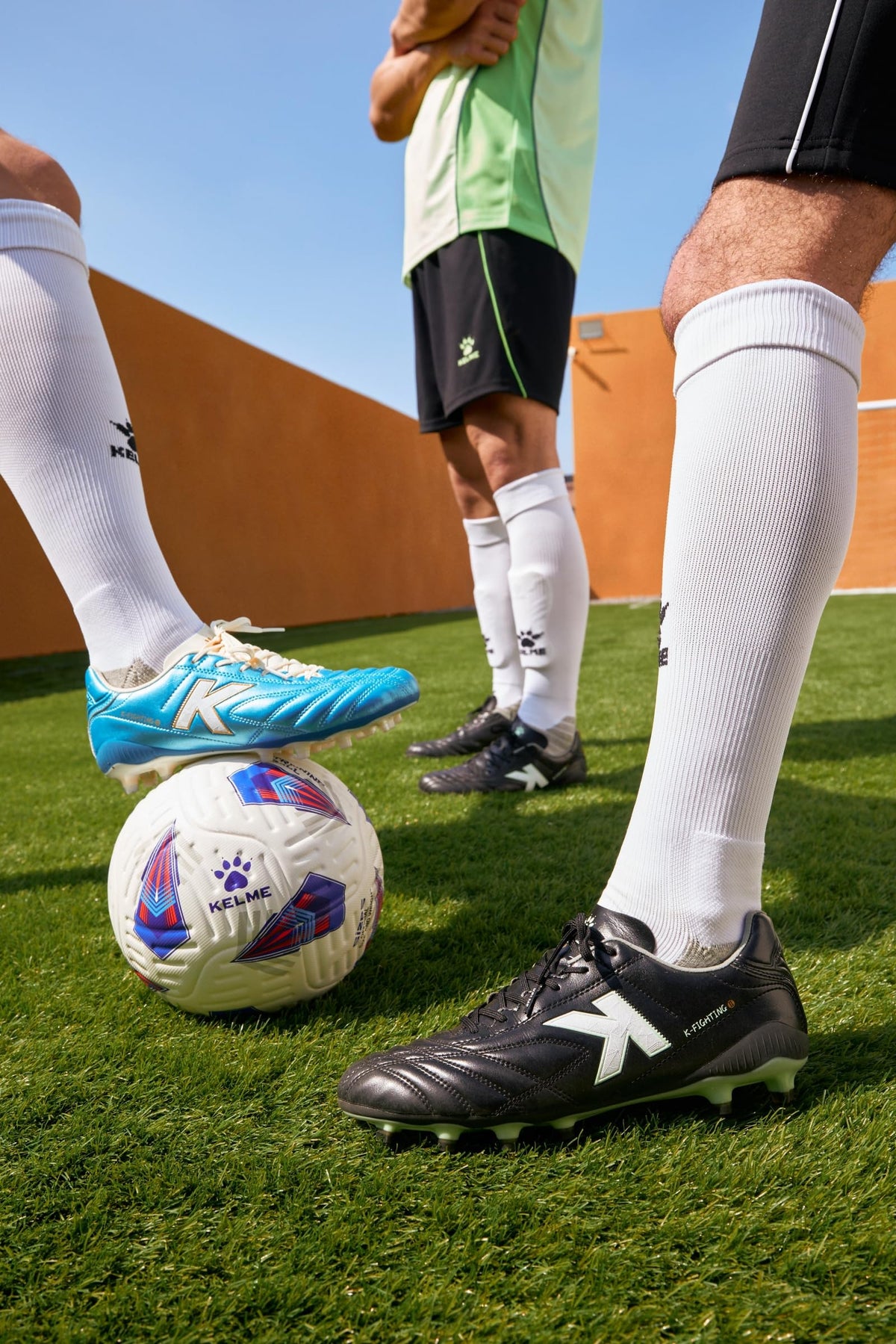 KELME Men's Soccer Cleats, Firm/Artificial Ground Shoes, for Outdoor Football Rugby Baseball Lightweight