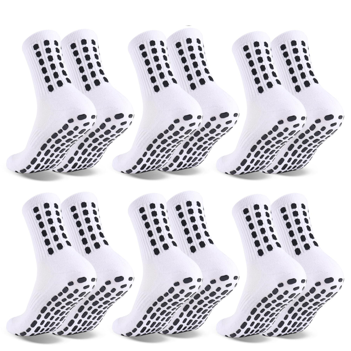 Barrlves Soccer Grip Socks Football Basketball Yoga Socks for Men Women