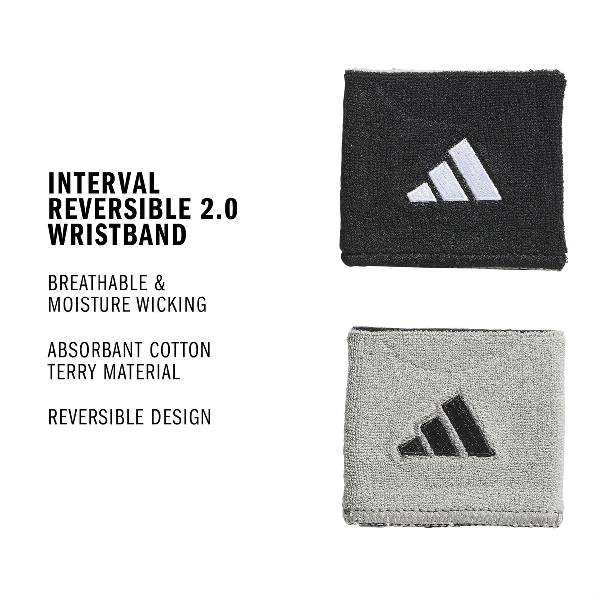 adidas Interval Reversible Wristband