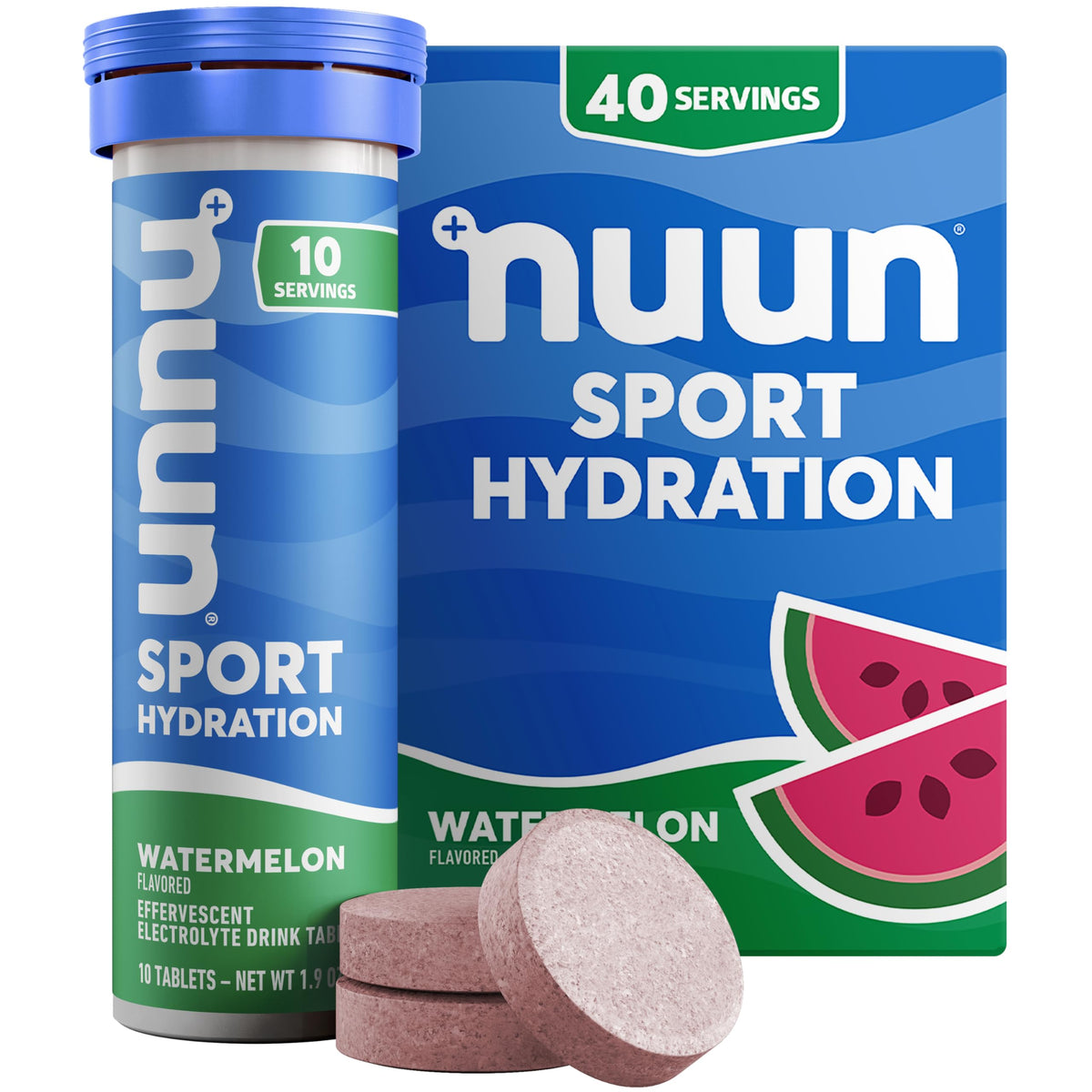 Nuun Sport Electrolyte Tablets with Magnesium, Calcium, Potassium, Chloride & Sodium, Gluten Free & Vegan, Mixed Flavors, 6 Pack (60 Servings Total)