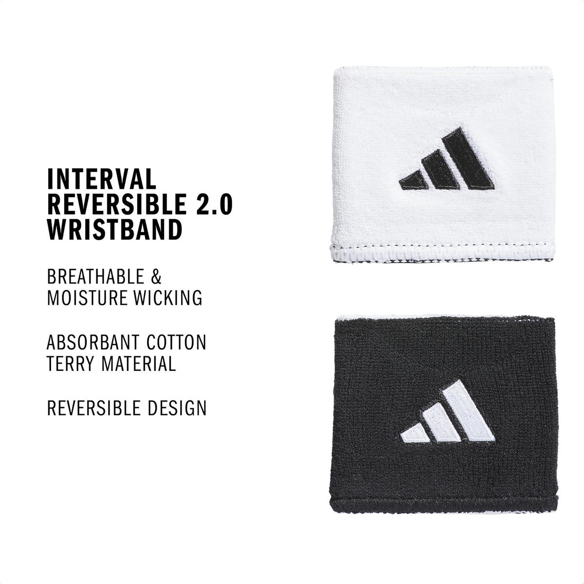 adidas Interval Reversible Wristband