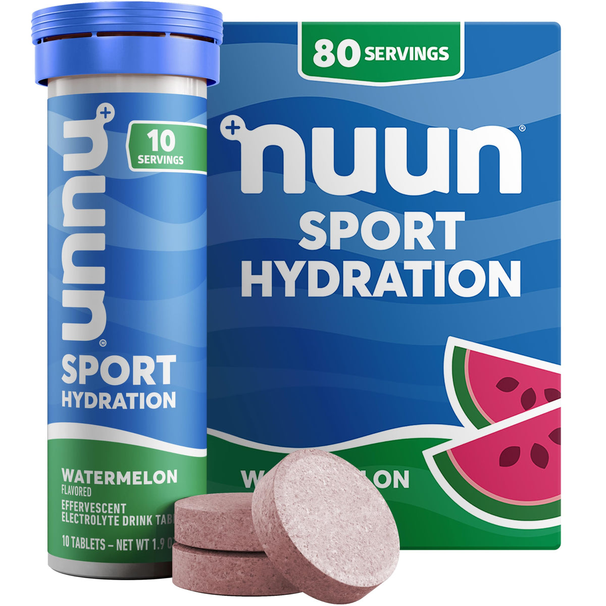 Nuun Sport Electrolyte Tablets with Magnesium, Calcium, Potassium, Chloride & Sodium, Gluten Free & Vegan, Mixed Flavors, 6 Pack (60 Servings Total)