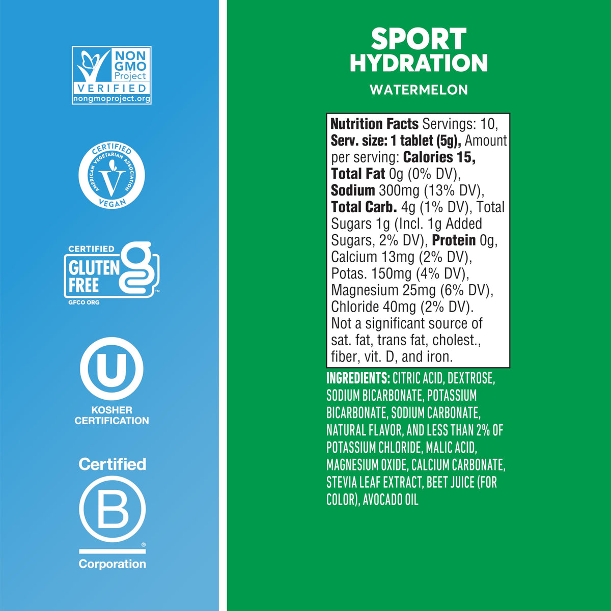 Nuun Sport Electrolyte Tablets with Magnesium, Calcium, Potassium, Chloride & Sodium, Gluten Free & Vegan, Mixed Flavors, 6 Pack (60 Servings Total)