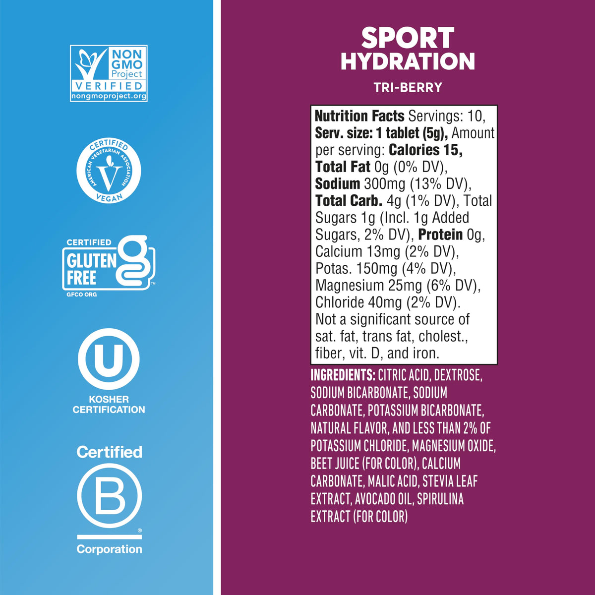 Nuun Sport Electrolyte Tablets with Magnesium, Calcium, Potassium, Chloride & Sodium, Gluten Free & Vegan, Mixed Flavors, 6 Pack (60 Servings Total)