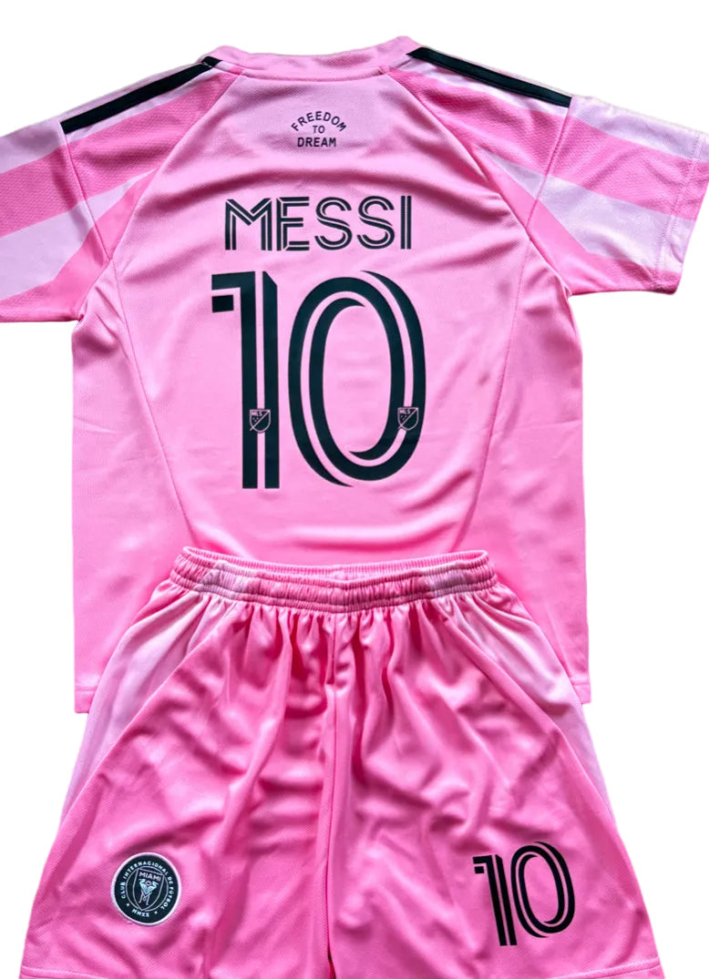 Pink Lionel Messi Kids Soccer Jersey - Set of 2