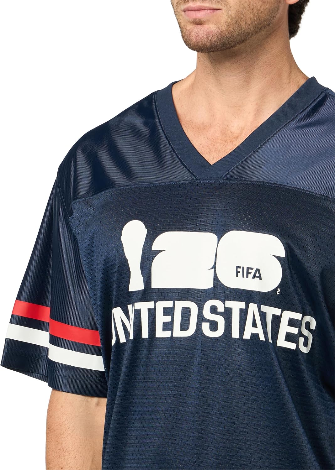 Outerstuff FIFA World Cup 2026 Mens Short Sleeve V-Neck Football Jersey