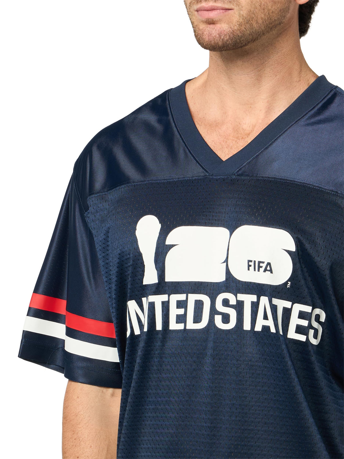 Outerstuff FIFA World Cup 2026 Mens Short Sleeve V-Neck Football Jersey