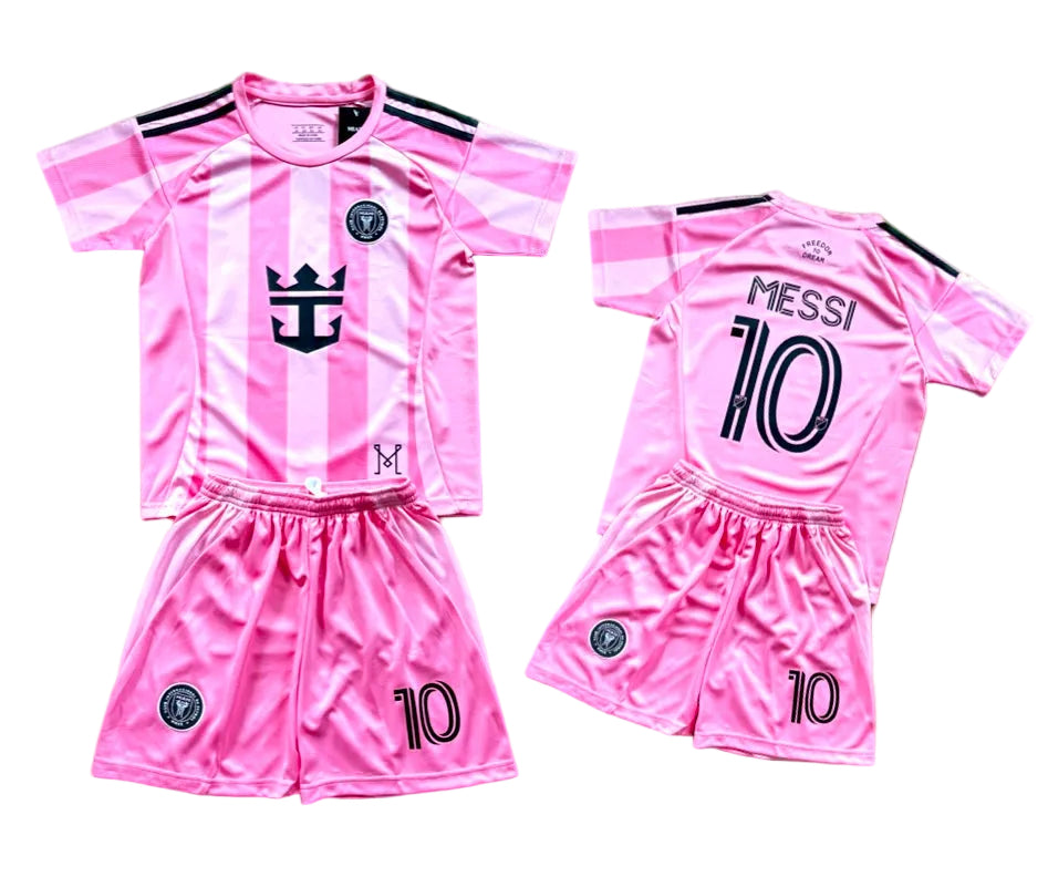Pink Lionel Messi Kids Soccer Jersey - Set of 2