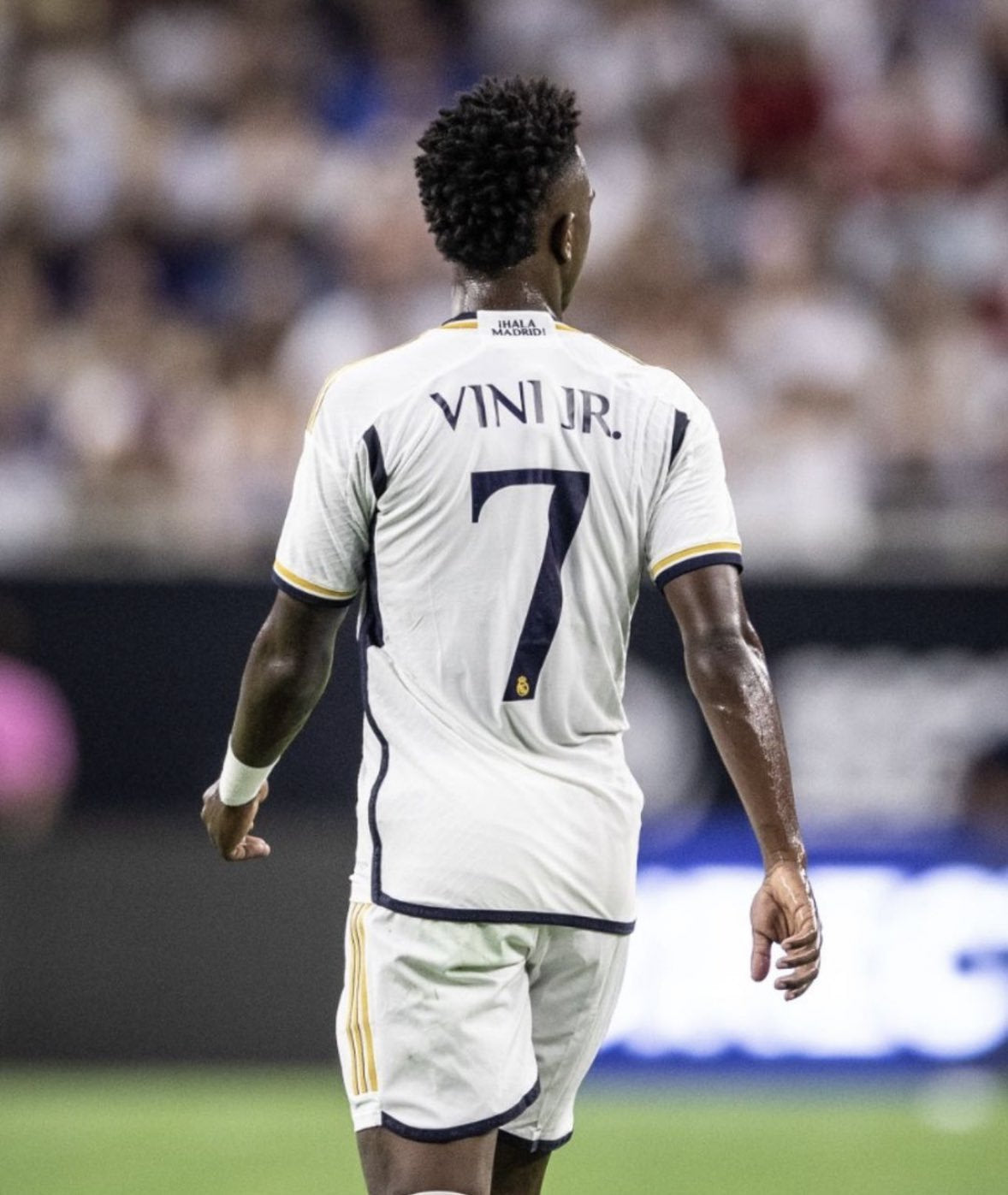 Vini Jr White Gold Real Madrid Youth Jersey | Kids Sizes