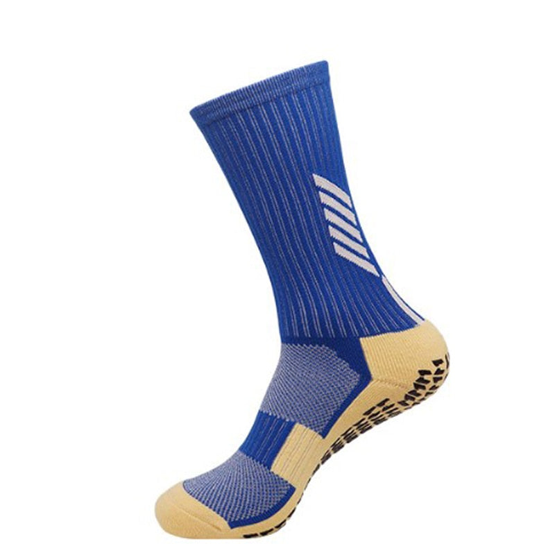 Anti Slip Football Soccer Socks - Men, Teen & Kids
