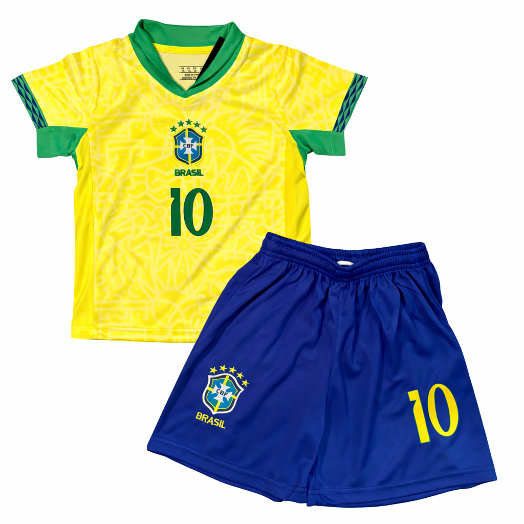 Neymar Jr Brazil Kids Jersey - Youth & Toddler Set