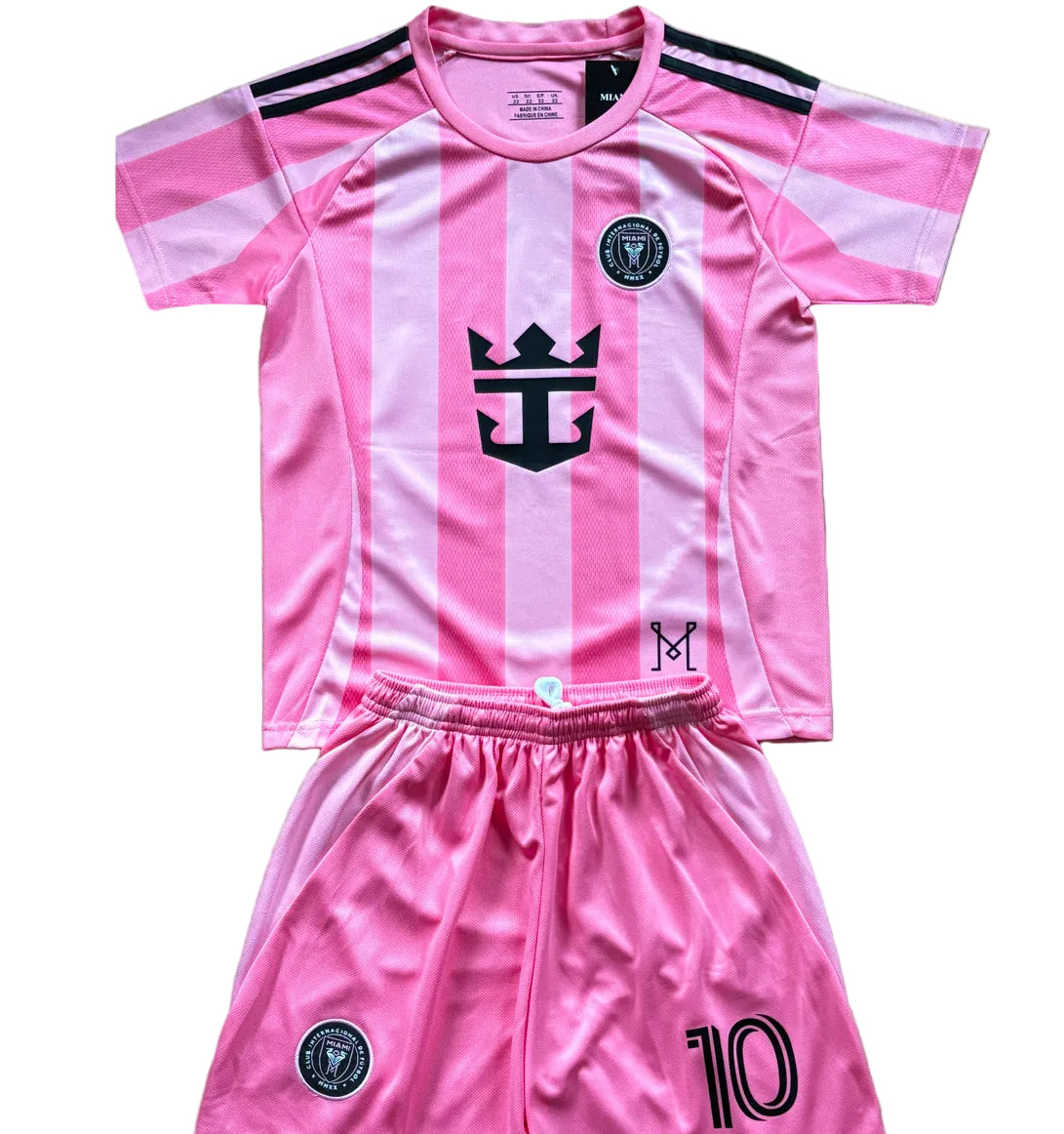 Pink Lionel Messi Kids Soccer Jersey - Set of 2