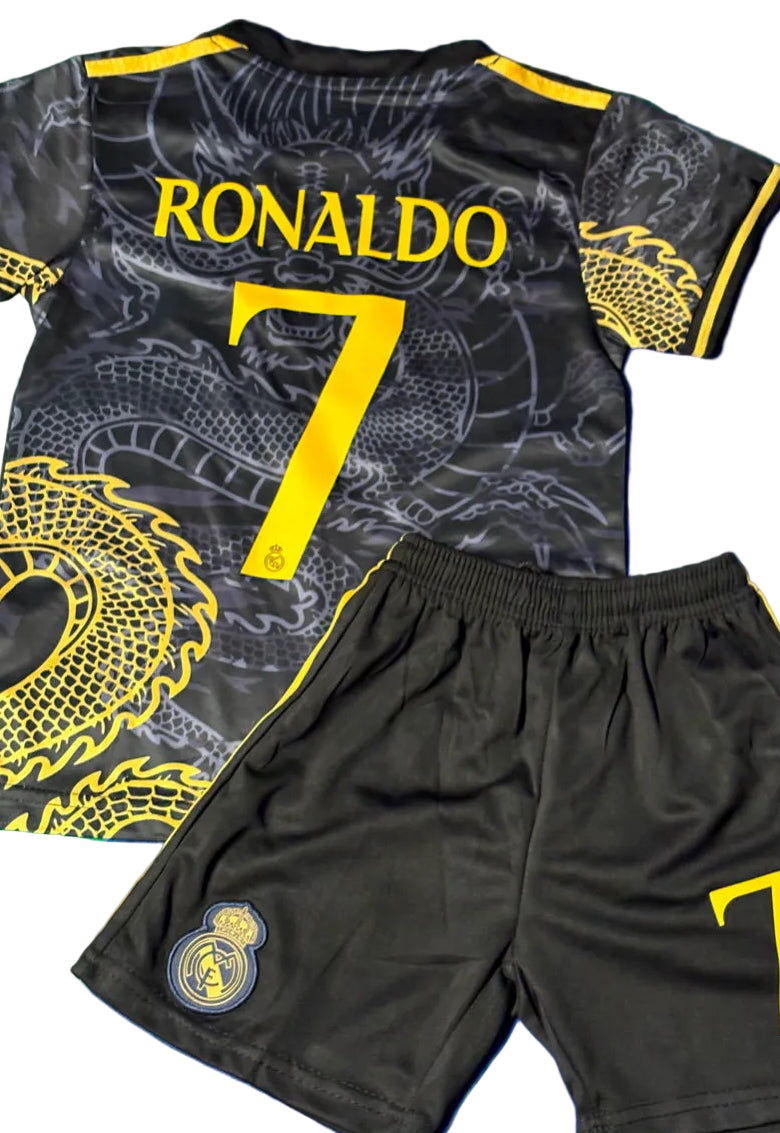 Ronaldo 7 Dragon Edition Real Madrid Jersey - Kids Kit