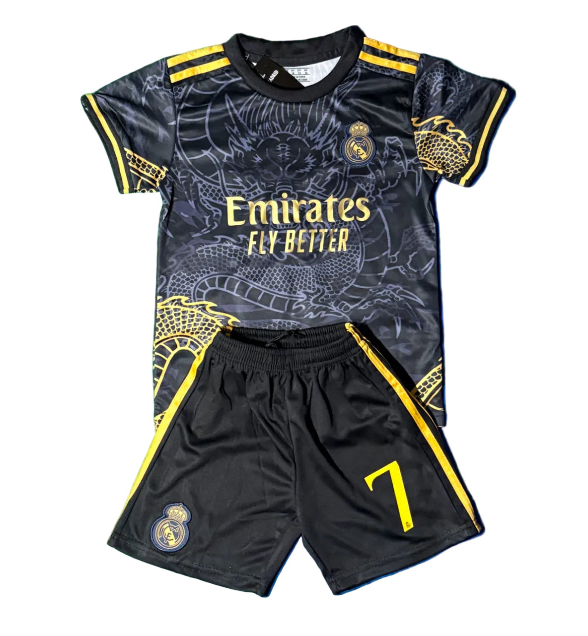 Ronaldo 7 Dragon Edition Real Madrid Jersey - Kids Kit