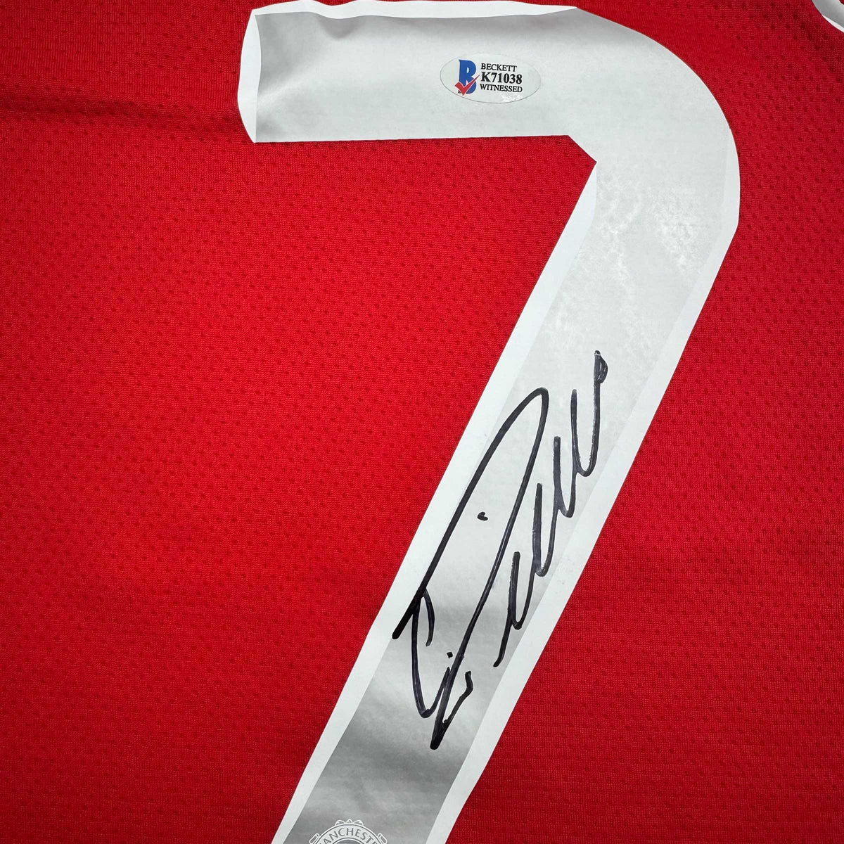 Autographed Cristiano Ronaldo Manchester United Red Jersey