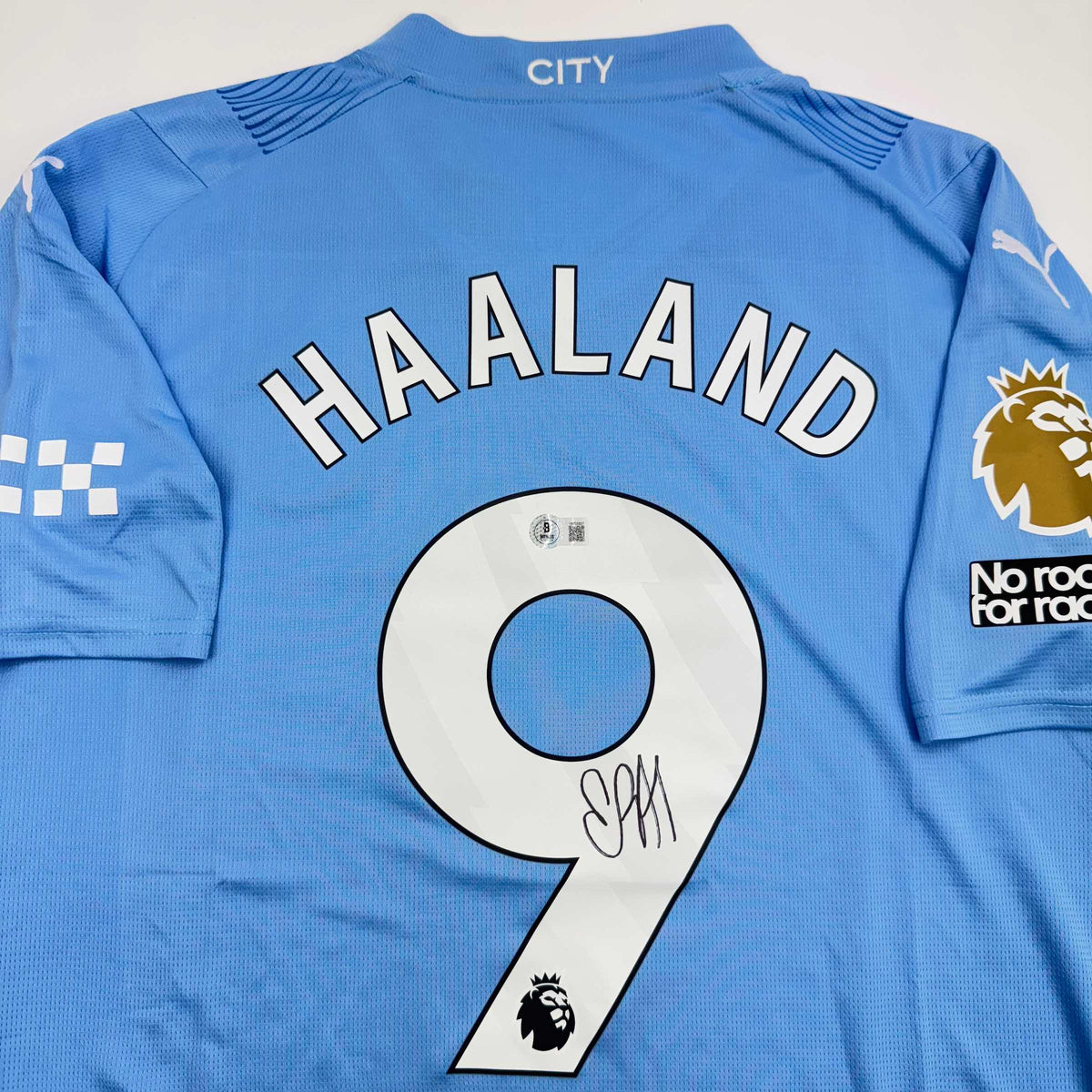 Signed Erling Haaland Manchester City Jersey - BAS