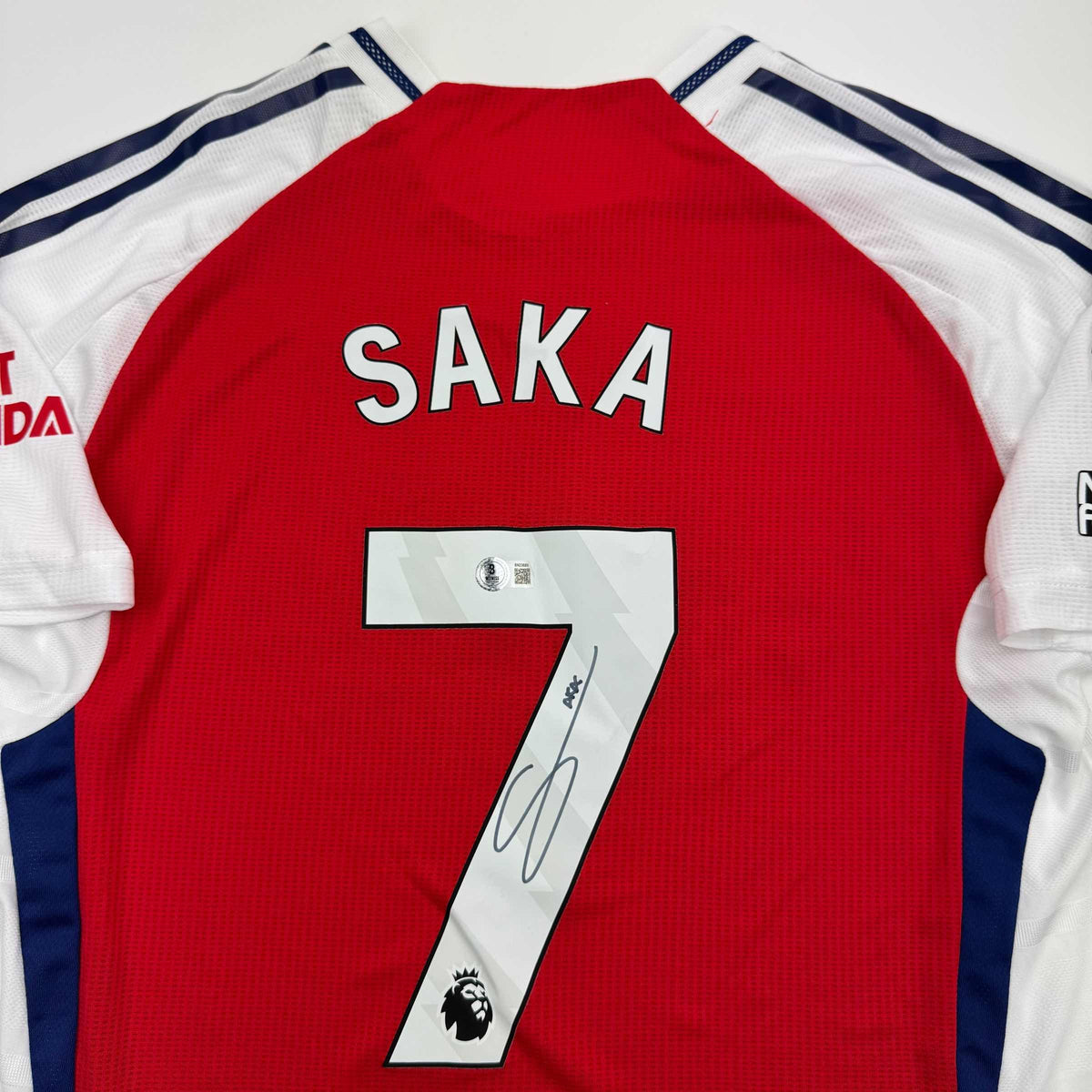 Autographed Bukayo Saka Red Jersey - BAS COA
