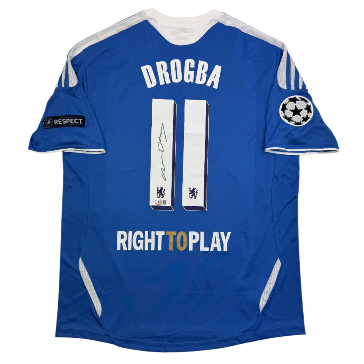 Autographed Didier Drogba Chelsea Jersey - BAS COA