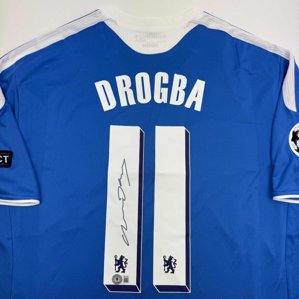 Autographed Didier Drogba Chelsea Jersey - BAS COA
