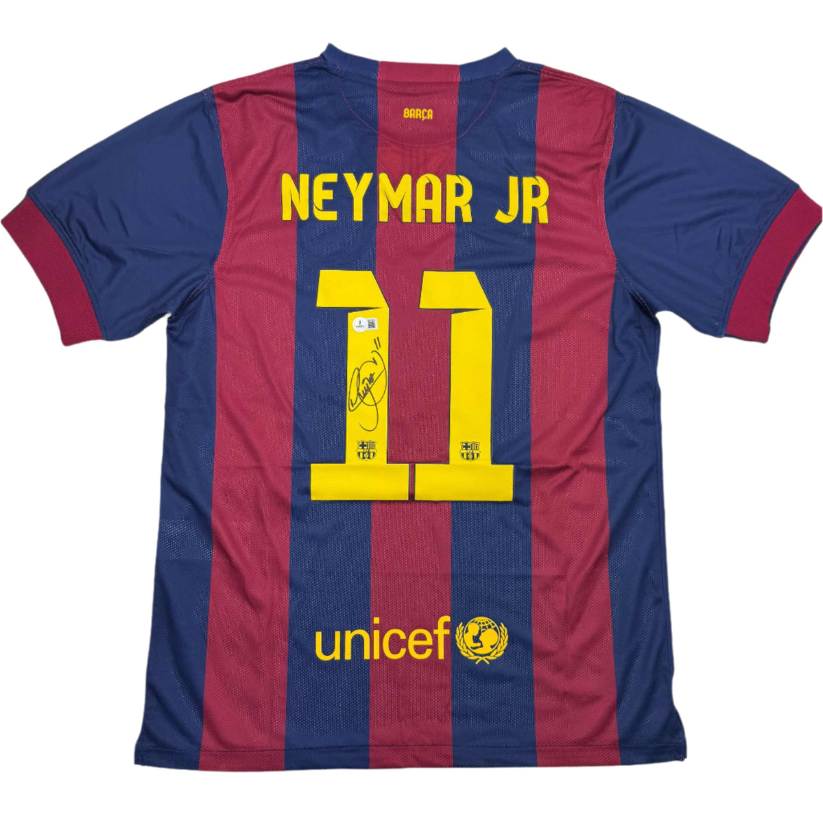 Signed Neymar Jr Barcelona Blue Jersey | Beckett BAS COA