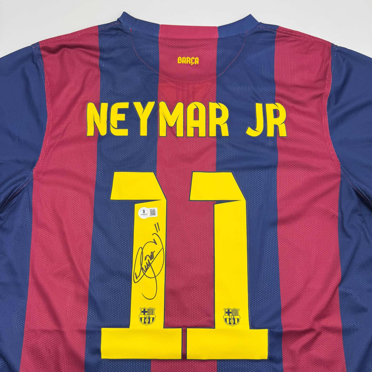 Signed Neymar Jr Barcelona Blue Jersey | Beckett BAS COA