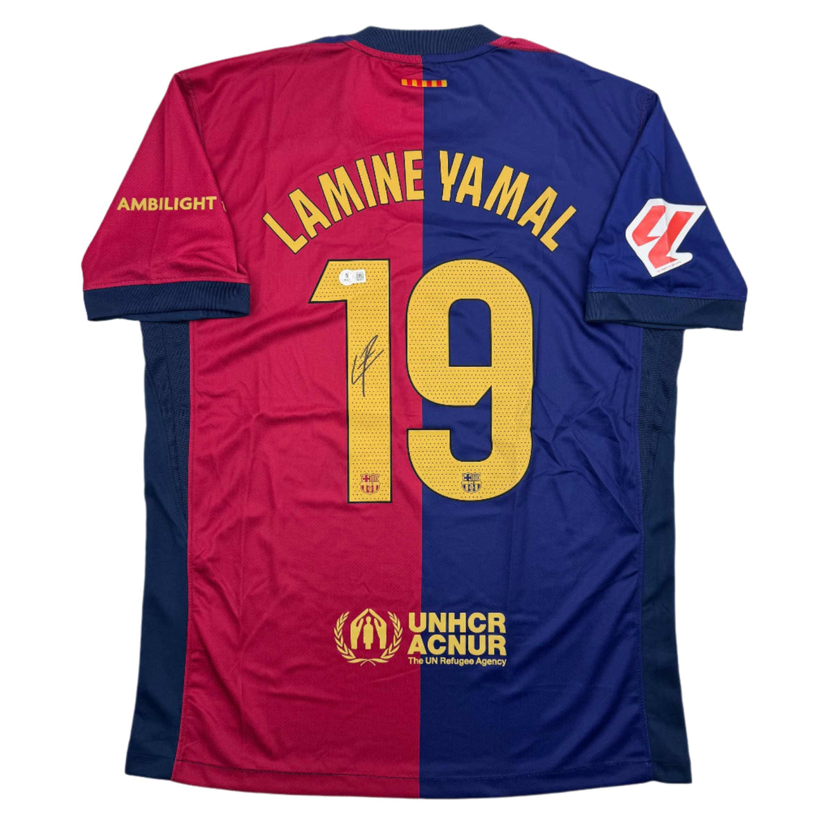 Signed Lamine Yamal FC Barcelona Soccer Jersey - BAS