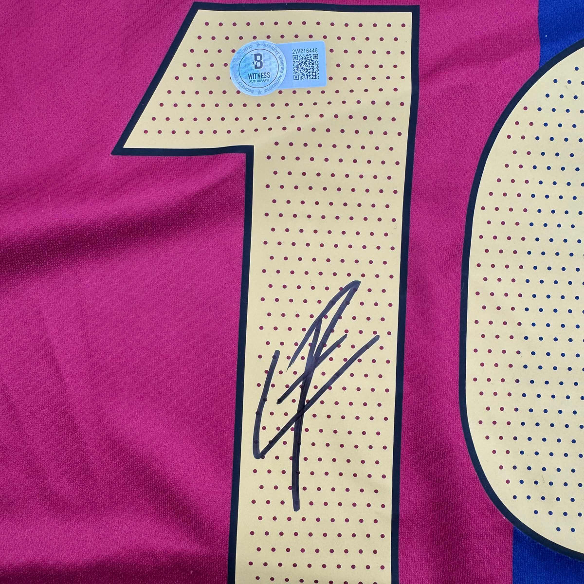 Signed Lamine Yamal FC Barcelona Soccer Jersey - BAS