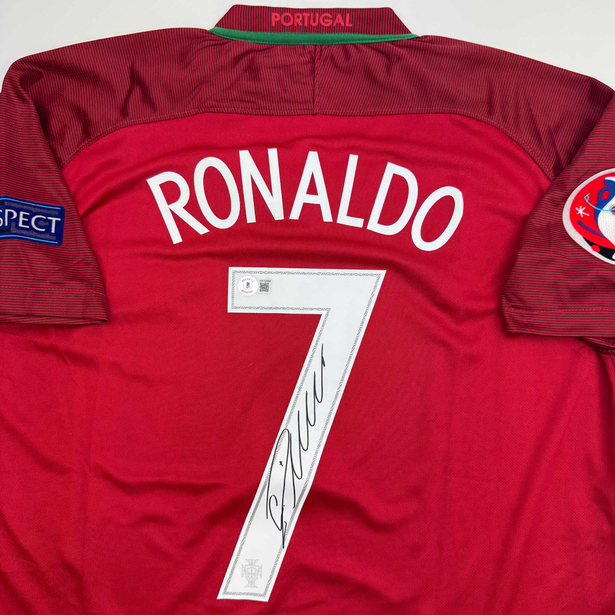 Autographed Cristiano Ronaldo Portugal Red World Cup Jersey