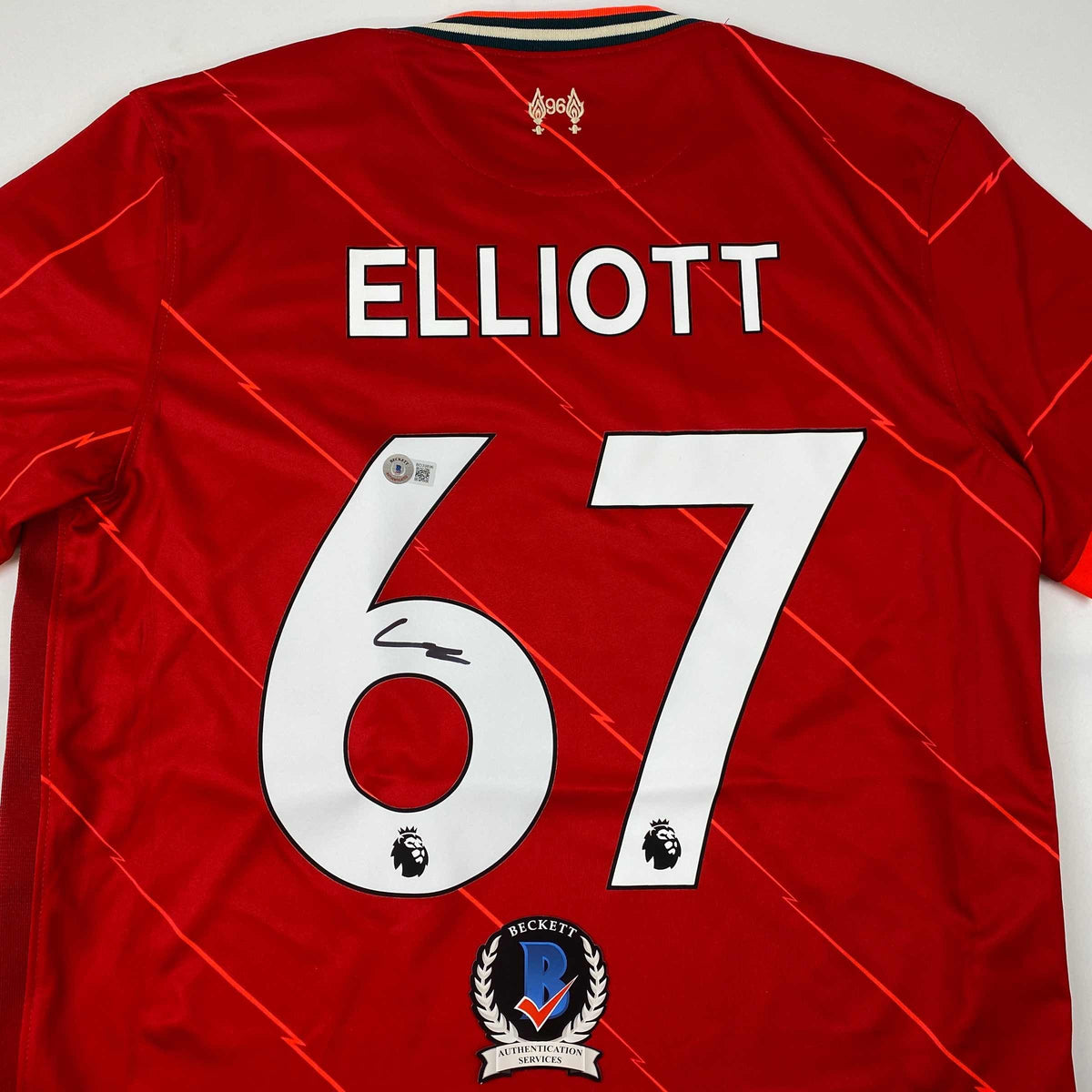 Signed Harvey Elliott Liverpool Jersey | Beckett BAS COA